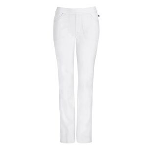 Infinity Women's Low-Rise Slim Pull On Scrub Pant White small NEW